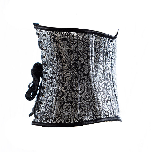 SiaLinda: Unterbrust Korsett Noelle, schwarz silber, Premiumkollektion, sexy - SiaLinda.com