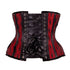 SiaLinda: Unterbrust Korsett Perola, rot schwarz, mit Perlen bestickt, Premiumkollektion - SiaLinda.com