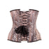 SiaLinda: Unterbrust Korsett Piuma , schwarz grau braun Federmuster Premiumkollektion - SiaLinda.com
