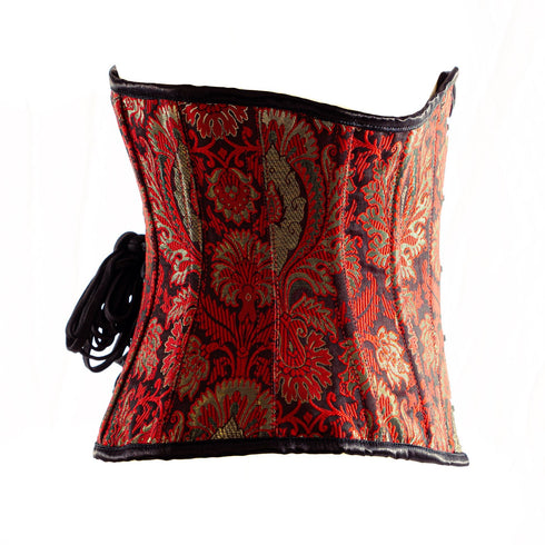 SiaLinda: Unterbrust Korsett Toinette, rot schwarz gold, Premiumkollektion, sexy - SiaLinda.com