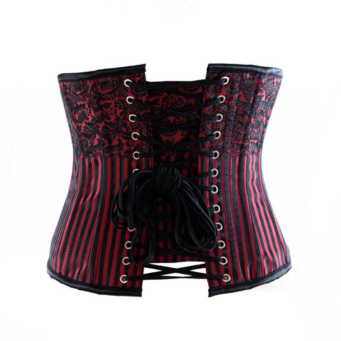 SiaLinda: Unterbrust Korsett Viona, rot schwarz, Premiumkollektion, sexy - SiaLinda.com