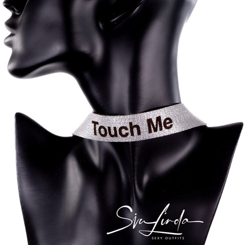 SiaLinda: YOU SILBER Personalisiertes Halsband DEIN NAME oder WORT, individuell erstellt. Feinstes Ziegen Premium Leder - SiaLinda.com