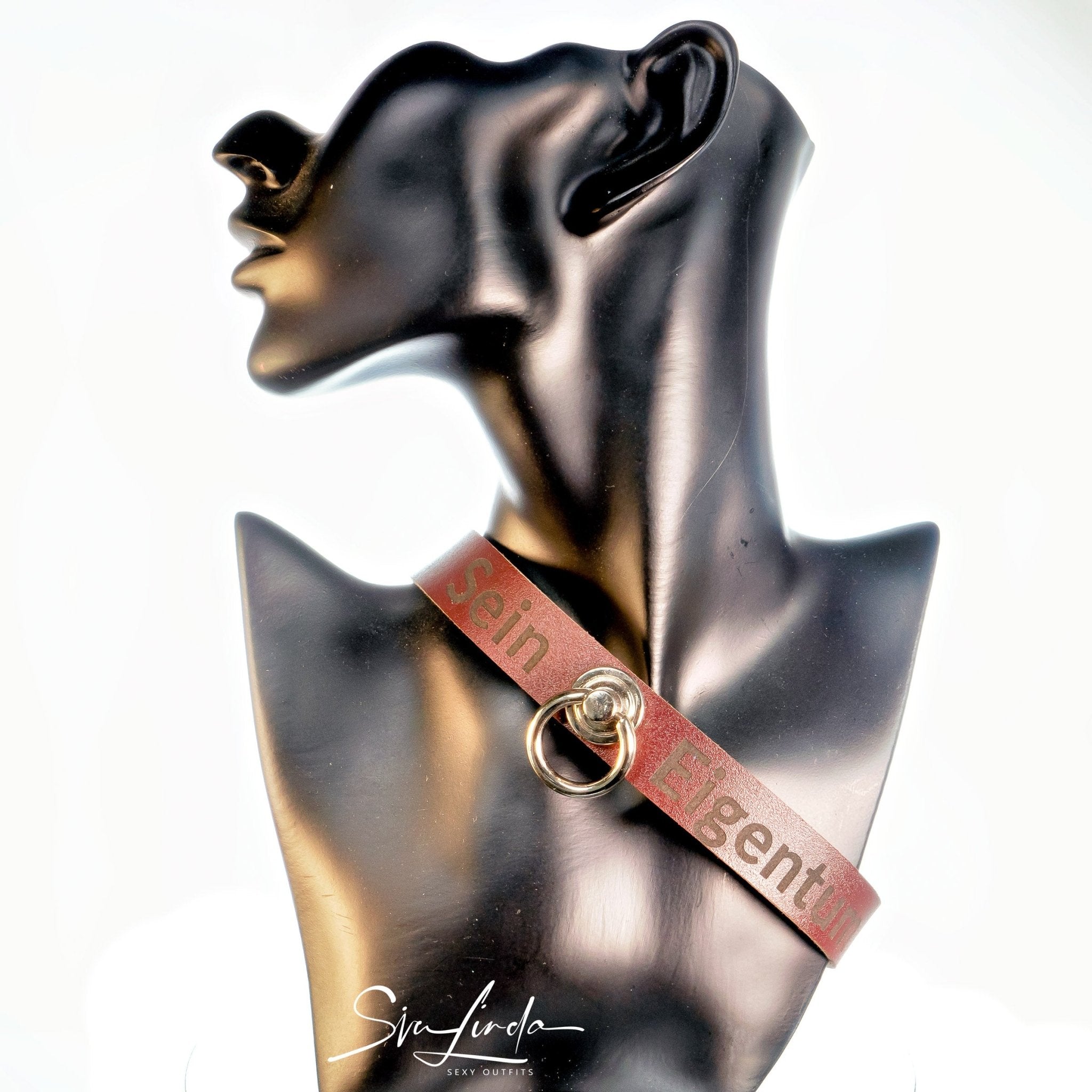 YOU BROWNIE Limited Edition Personalisiertes Halsband mit Wunschtext, mit oder ohne O - Ring, individuell erstellt. Geschenkverpackung. - SiaLinda.com