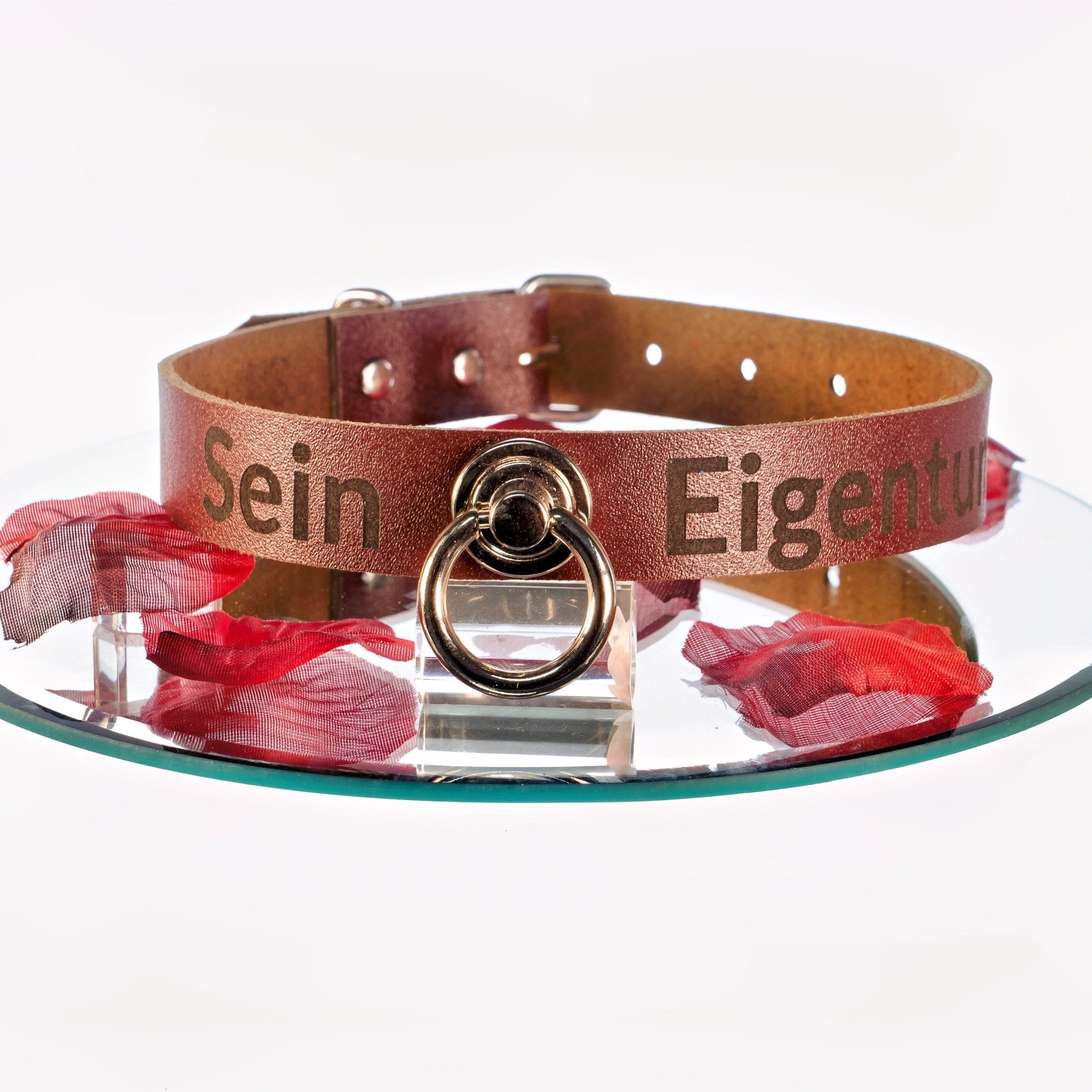 YOU BROWNIE Limited Edition Personalisiertes Halsband mit Wunschtext, mit oder ohne O - Ring, individuell erstellt. Geschenkverpackung. - SiaLinda.com