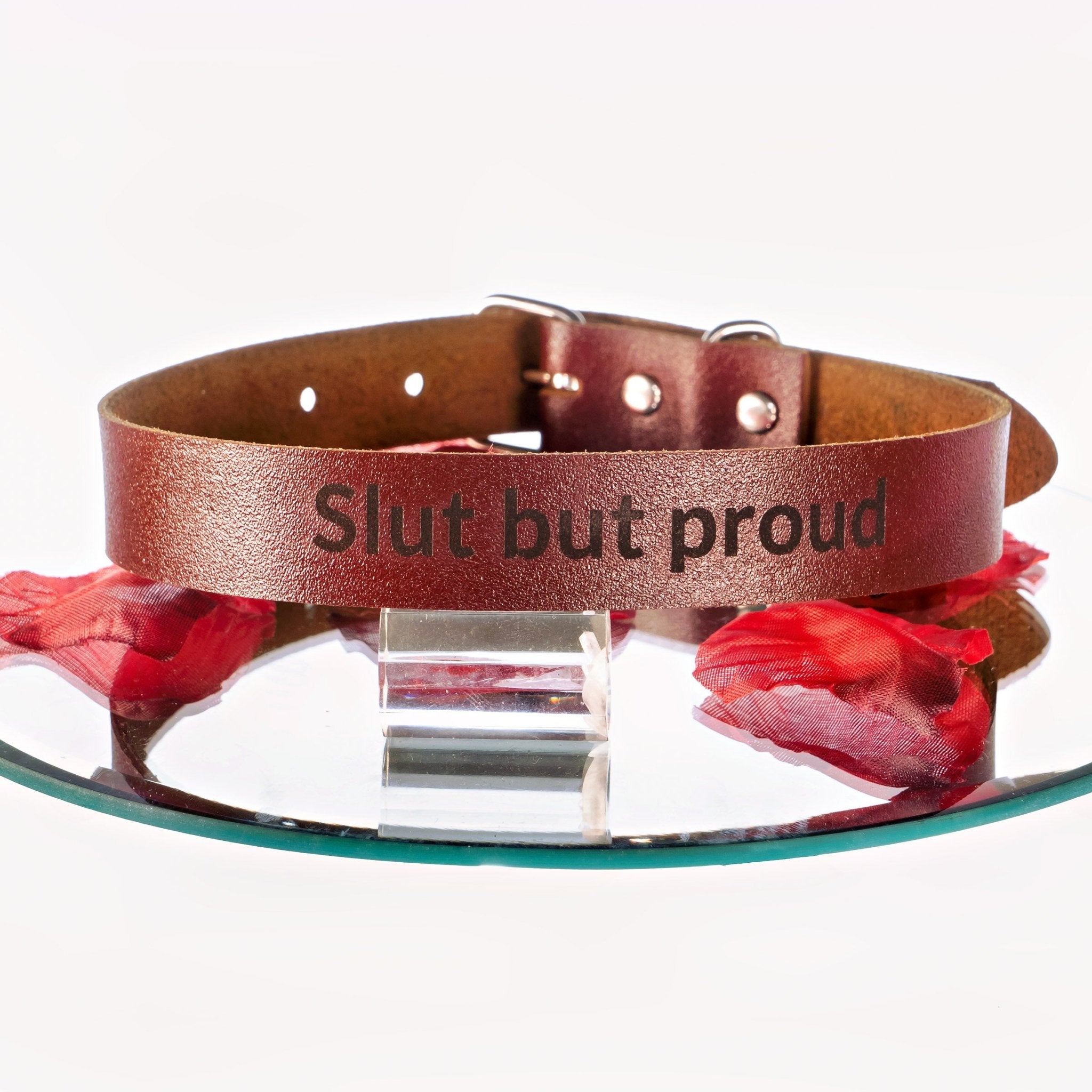 YOU BROWNIE Limited Edition Personalisiertes Halsband mit Wunschtext, mit oder ohne O - Ring, individuell erstellt. Geschenkverpackung. - SiaLinda.com