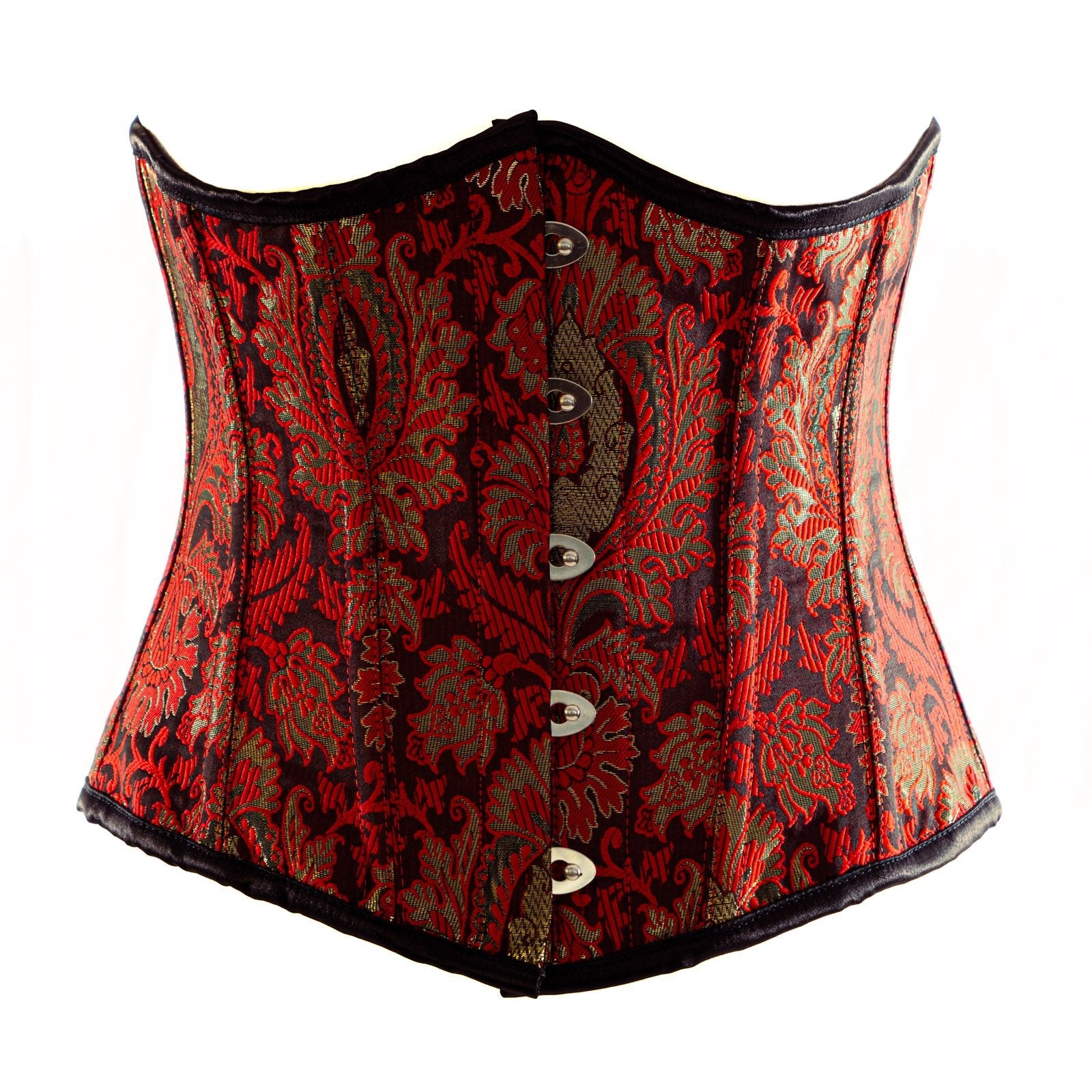 SiaLinda: underbust corset toinette, red black gold, premium collection, sexy